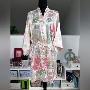 Satin Paisley Floral Robe